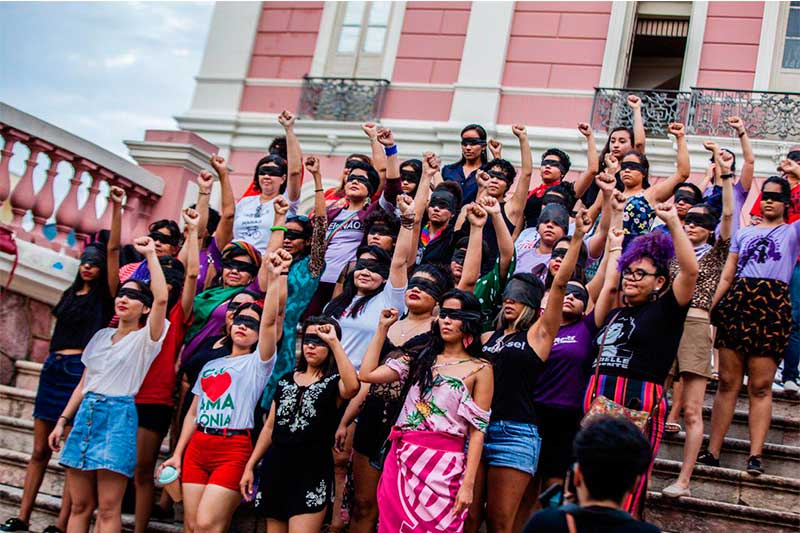 Mulheres repetirão gesto de protesto anterior com venda nos olhos (Foto: Divulgação)