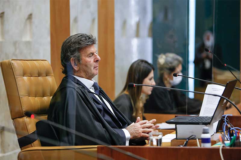 Presidente do STF, Luiz Fux votou contra reeleição (Foto: Felipe Sampaio/SCO/STF)