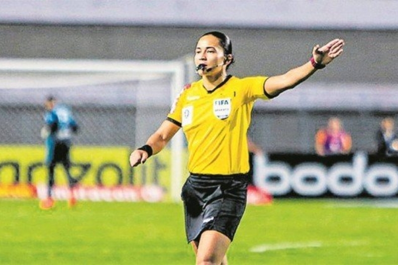 Edina Alves é a única mulher escolhida pela Fifa pra o Mundial de Clubes (Foto: Ailton Cruz/CBF)