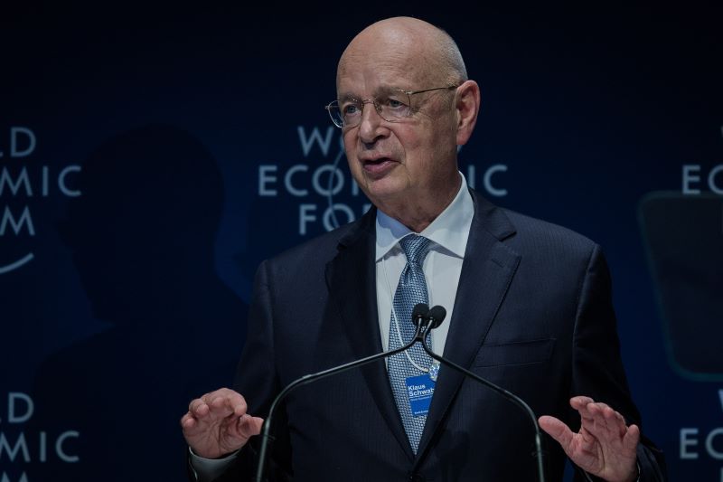 O fundador e presidente-executivo do Fórum Econômico Mundial, Klaus Schwab