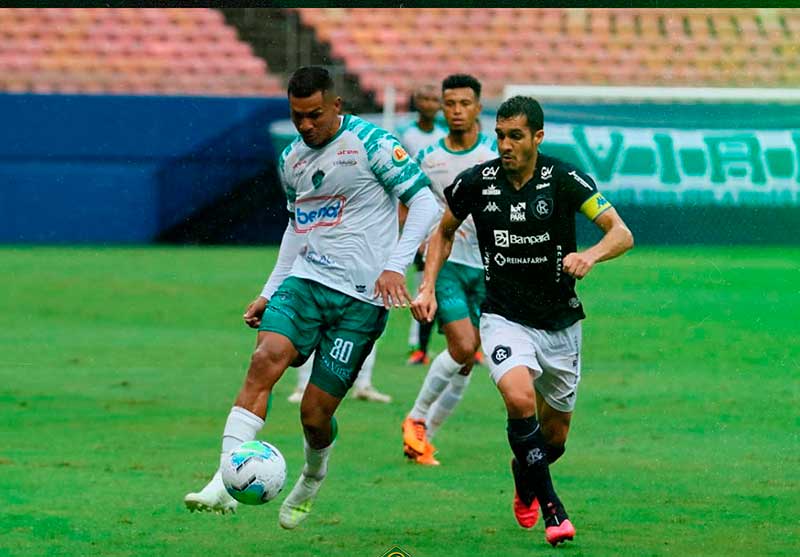 lance de jogo entre Manaus e Remo: decisão em Belém (Foto: Manaus FC/Facebook/Reprodução)