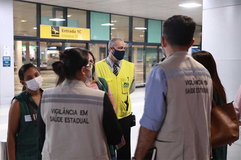 Profissionais de Saúde farão abordagens em passageiros no aeroporto de Manaus (Foto: Bruno Zanardo/Gov. AM/Secom)