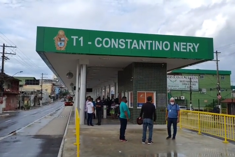 Terminal 1 que fica localizado na avenida Constantino Nery, Centro de Manaus (Foto: Reprodução)