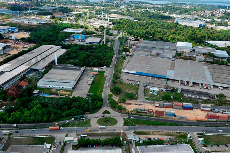 Fábricas no -Distrito Industrial de Manaus : maior consumo de gás natural (Foto: Cigás/Divulgação)