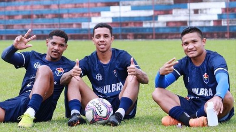William, Caíque e Jackie Chan, no treino em Boa Vista (Foto: Reprodução/Instagram)
