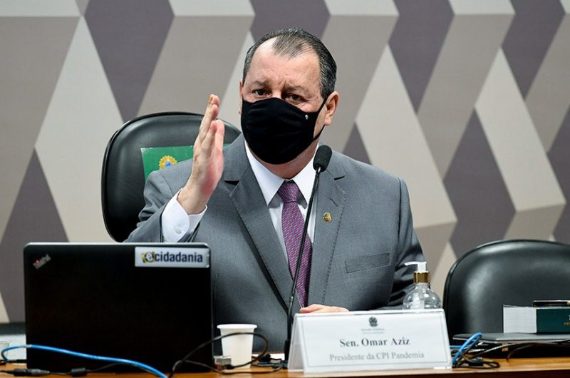Omar Aziz repudiou ato do presidente Bolsonaro (Foto: Jefferson Rudy/Agência Senado)