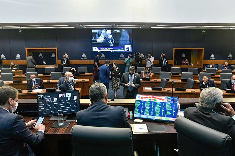 Plenário da Assembleia Legislativa do Rio: reeleição de membros da mesa é ilegal (Foto: Octacilio Barbosa/ALERJ Divulgação)