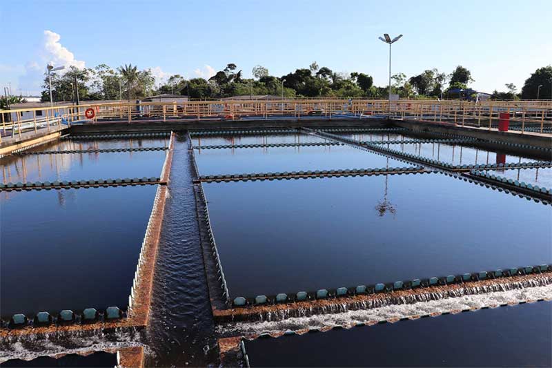 Estação de tratamento de água passará por manutenção (Fotos: Águas de Manaus/Divulgação)