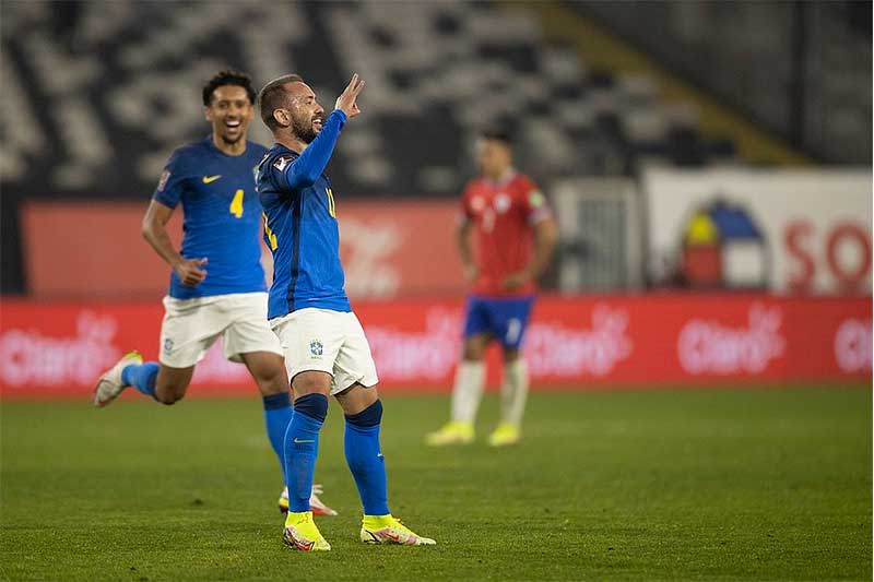 Everton Ribeiro marcou o gol da vitória do Brasil (Foto: Lucas Figueiredo/CBF)