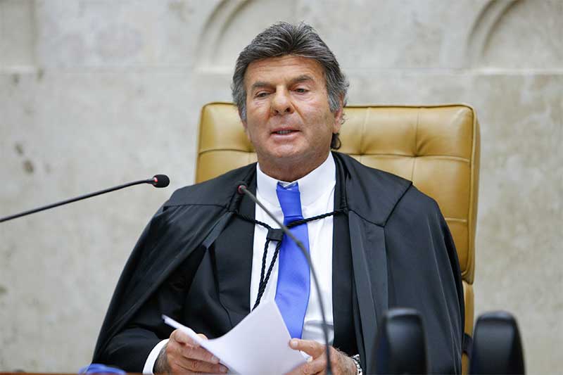 Luiz Fux fez duro discurso contra falas de Jair Bolsonaro (Foto: Fellipe Sampaio/SCO STF)
