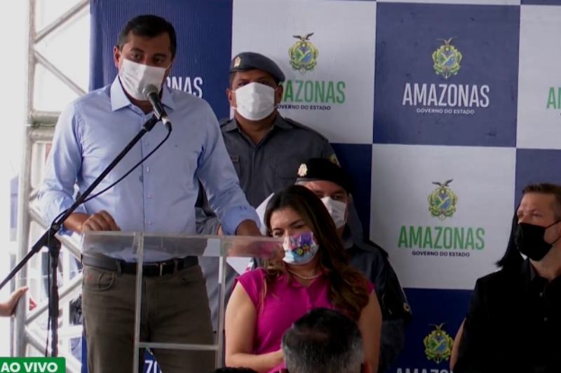 Governador Wilson Lima anuncia medidas para segurança (Foto: Reprodução/Facebook/Governo do Amazonas)