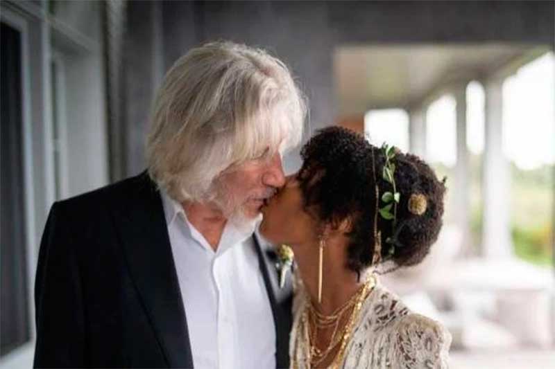Cantor Roger Waters e Kamilah Chavis: quinto casamento (Foto: @rogerwaters Instagram)
