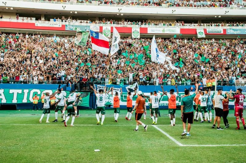 Último jogo do Manaus FC com público, em 2019 (Foto: Janaílton Falcão)