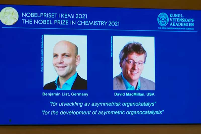 Benjamin List e David MacMillan ganharam o Nobel de Medicina (Foto: YouTube/Euro News/Reprodução)