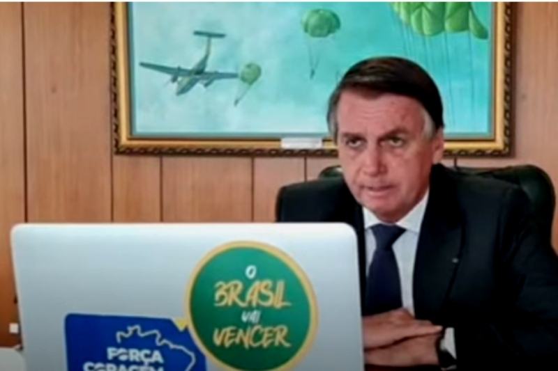 Bolsonaro perderá canal no YouTube se cometer mais duas infrações nos próximos meses (Foto: Reprodução/YouTube/Jair Bolsonaro)