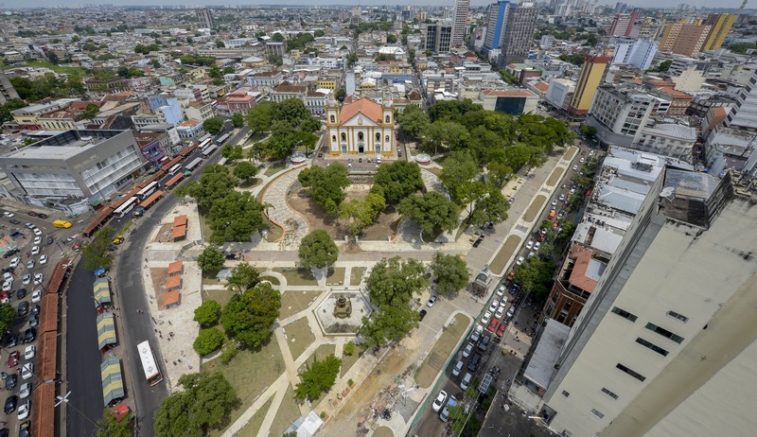 Centro histórico de Manaus tem ações de recuperação (Foto: Semcom/Divulgação)