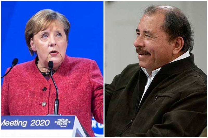Lula citou Angela Merkel para justificar 4º mandato de Daniel Ortega (Fotos: Ciaran McCrickard/Economic Forum e Fotos Públicas)