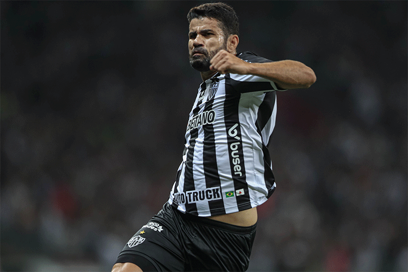 Diego Costa marcou primeiro gol do Galo na vitória sobre o Corinthians (Foto: Pedro Souza/Atlético-MG)