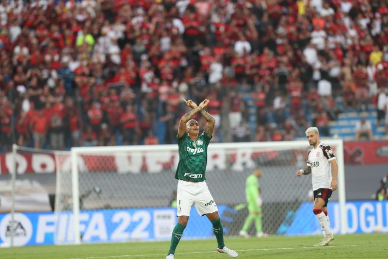 Deyverson comemora o gol do título (Foto: César Greco/Palmeiras)