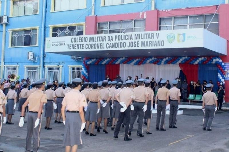 Seduc esclarece que colégio da PM na Nilton Lins não será desativado (Foto: Divulgação/Facebook/CMPM V - OFC)