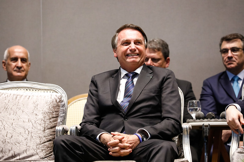 Presidente Jair Bolsonaro participou de culto evangélico no Guarujá (Foto: Alan Santos/PR)