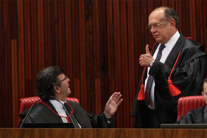 Luiz Fux e Gilmar Mendes não chegam a entendimento sobre regimento do STF (Foto: Fabio Rodrigues Pozzebom/ABr)