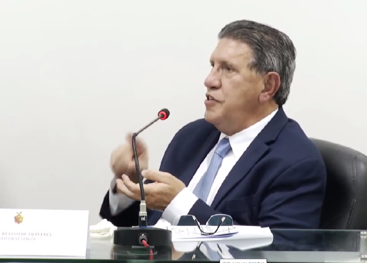Orsine Oliveira diz na CPI que condomínio de rico tem mais desvio de energia (Foto: Reprodução/YouTube)