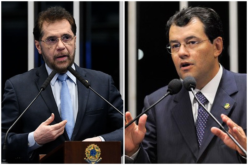 Plínio Valério é relator e Eduardo Braga também apoia novo estado (Fotos: Moreira Mariz e Jefferson Rudy/Agência Senado)
