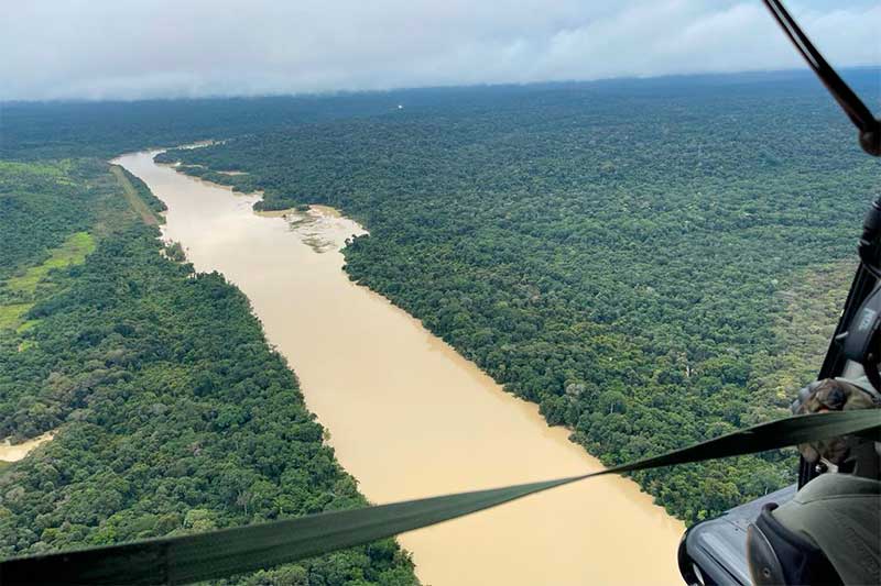 Água turva em rio do Pará mobilizou a Polícia Federal (Foto: PF-PA/Divulgação)