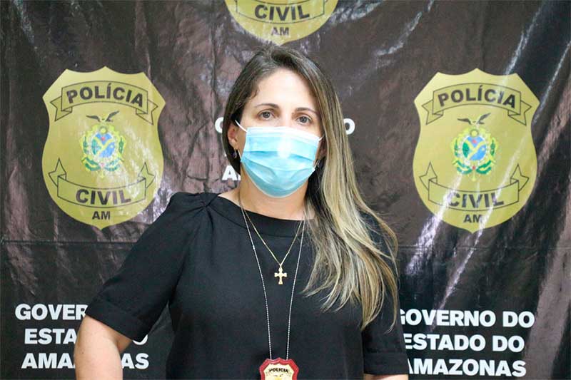 Delegada Kelene Passos diz que vítima estava bastante amedrontada (Foto: Mayara Viana/PC-AM)