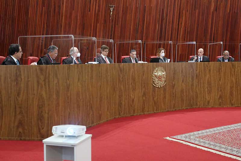 Plenário do TSE julgamento sobre proteção de dados eleitorais (Foto: Antonio Augusto/Secom/TSE)