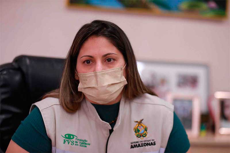 Tatyana Amorim pediu por favor aos pais para vacinarem filhos (Foto: Bruno Zanardo/Secom)