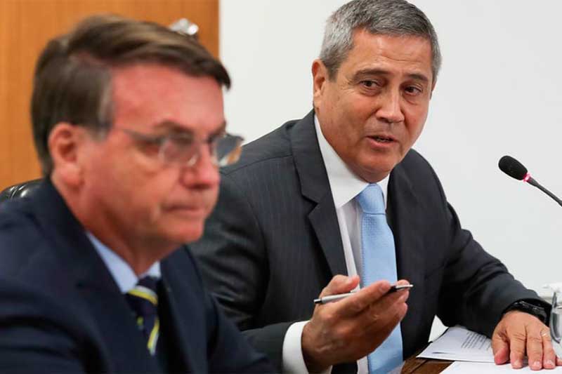 Jair Bolsonaro e Braga Netto: general tem perfil de vice desejado pelo presidente (Foto: Marcos Corrêa/PR)