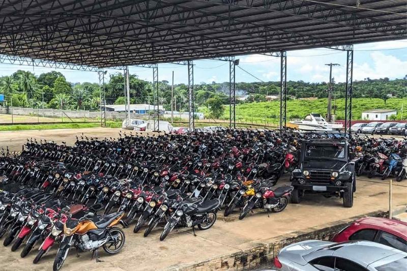 Maior número de veículos comprados foi de motocicletas (Foto: Divulgação\ Detran-AM)