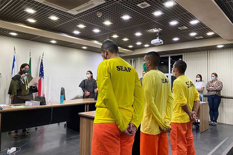 Dos três réus, dois foram absolvidos (Foto: TJAM/Divulgação)