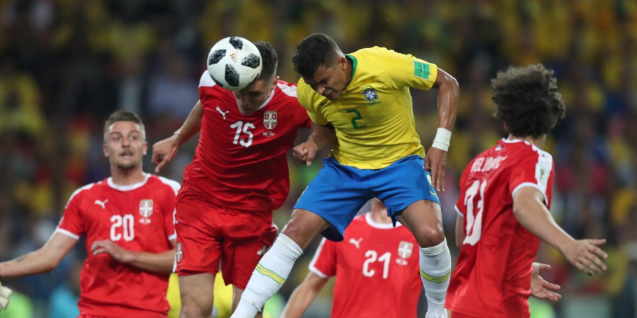 Pela primeira fase do Mundia 2018 o Brasil venceu a Sérvia por 2 a 0 (Foto: Lucas Figueiredo/CBF)