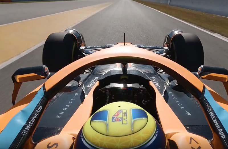Carro da McLaren: retorno à linha de frente da Fórmula 1 (Foto: McLaren/YouTube/Reprodução)
