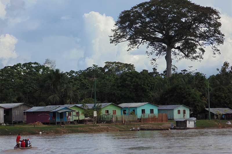 Comunidade ribeirinha no Amazonas: carne de caça é solução contra anemia (Foto: Fiocruz Amazônia/Divulgação)