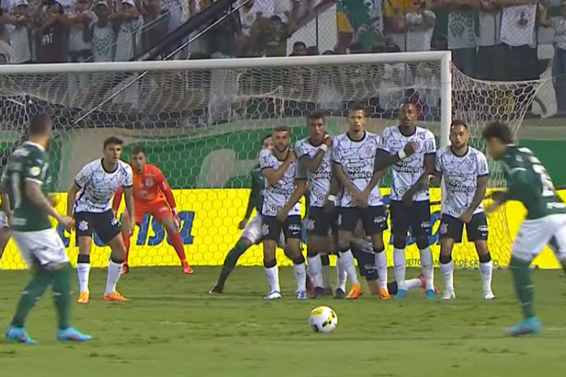 Corinthians foi goleado pelo Palmeiras (Foto: TV Palmeiras/YouTube/Reprodução)