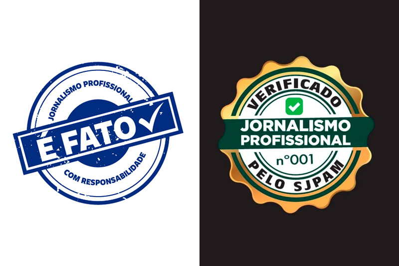 Selo E Fato e Jornalismo Profissional