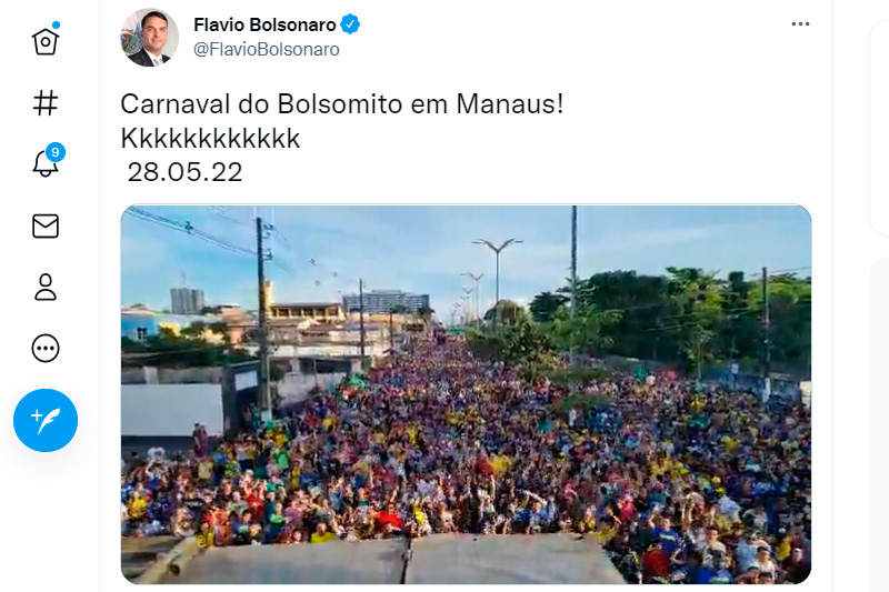 Flávio Bolsonaro, filho do presidente Jair Bolsonaro