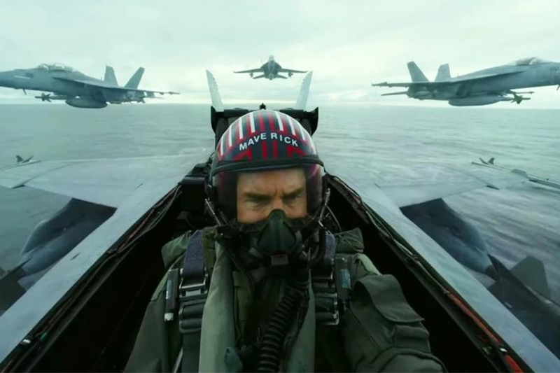 Tom Cruise em cena de Top Gun: ação alucinante (Foto: Trailer/Reprodução)