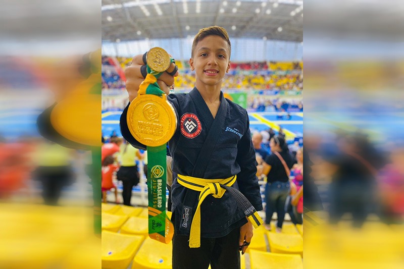 Isaque conquistou o título de campeão brasileiro de Jiu-Jítsu (Foto: Divulgação)