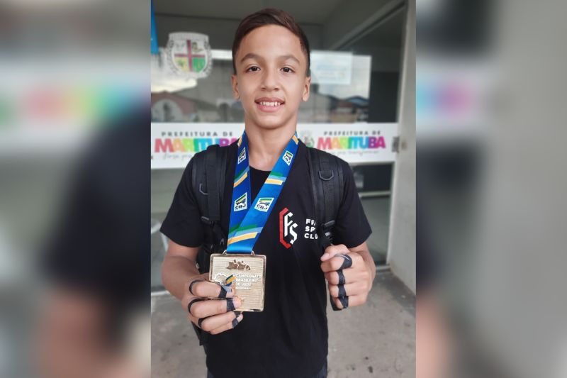 Judoca amazonense Isaque Lima, de 12 anos, conquistou titulo de Campeão Brasileiro (Foto: Divulgação)