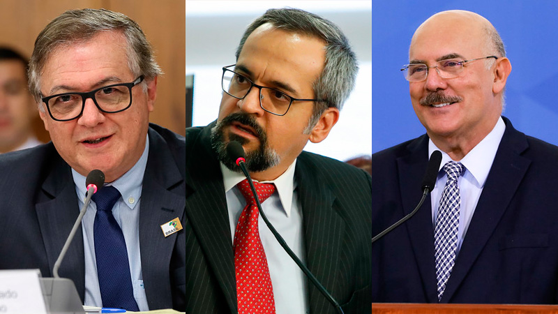 Os três ministros da Educação de Bolsonaro