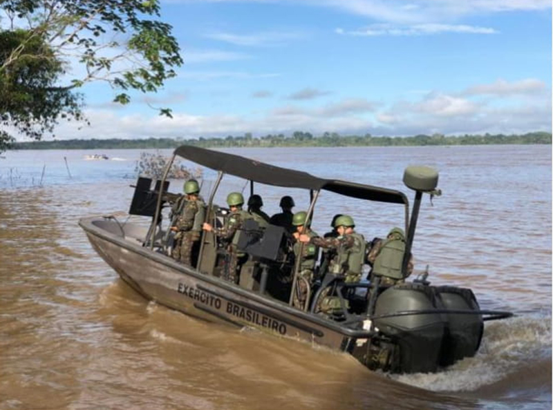 Buscas a indigenista e jornalista envolvem soldados do Exército (Foto: CMA/Divulgação)