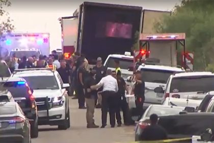 Caminhão com 46 mortos nos EUA (Foto: G1/YouTube/Reprodução)