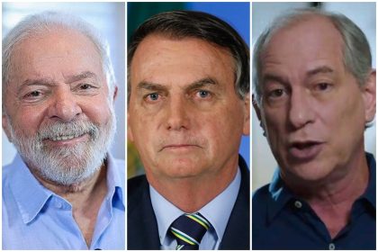 Lula, Bolsonaro e Ciro fazem campanha em Salvador no sábado (Fotos: Ricardo Stuckert/PT, Isaac Nóbrega/PR e Instagram/Reprodução)