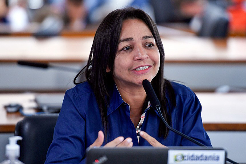 Senadora Eliziane Gama é relatora do projeto (Foto: Edilson Rodrigues/Agência Senado)