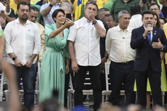 Presidente Jair Bolsonaro na convenção do PL